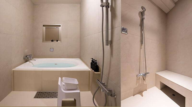 Hotel Hisoca Ikebukuro Wide Bed Twin浴室